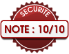 Note 9/10 Note sécurité 9/10