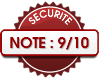 Note 9/10 Note sécurité 9/10